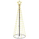VidaXL Choinka stożkowa, 108 ciepłych białych LED, 70x180 cm