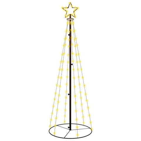 VidaXL Choinka stożkowa, 108 ciepłych białych LED, 70x180 cm
