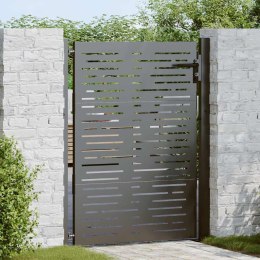 VidaXL Brama ogrodowa Czarny 110 x 130 cm Stal malowana proszkowo
