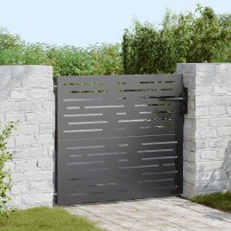 VidaXL Brama ogrodowa Czarny 85 x 100 cm Stal Malowana Proszkowo