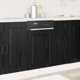 VidaXL Front do zmywarki PORTO Czarny Dąb 45 x 1,5 x 57 cm