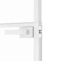 VidaXL Drzwi wewnętrzne, białe, 93x201,5 cm, szkło i aluminium
