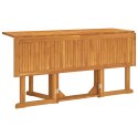 VidaXL Składany stół ogrodowy, 150x90x75 cm, lite drewno tekowe