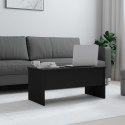 VidaXL Stolik kawowy, czarny 102x50,5x46,5 cm, materiał drewnopochodny