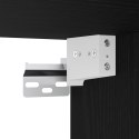 VidaXL Unit ścienny do telewizora Ze LED Lights 6 pcs Czarny Dąb
