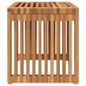 VidaXL Stół Ogrodowy Brązowy 50 x 32,5 x 35 cm Lite drewno teakowe