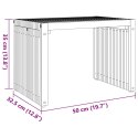 VidaXL Stół Ogrodowy Brązowy 50 x 32,5 x 35 cm Lite drewno teakowe