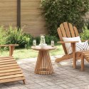 VidaXL Stolik boczny Brązowy 50 x 50 x 49,5 cm Lite drewno teakowe