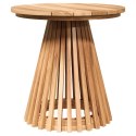VidaXL Stolik boczny Brązowy 50 x 50 x 49,5 cm Lite drewno teakowe