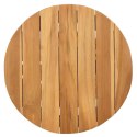 VidaXL Stolik boczny Brązowy 50 x 50 x 49,5 cm Lite drewno teakowe