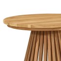 VidaXL Stolik boczny Brązowy 50 x 50 x 49,5 cm Lite drewno teakowe