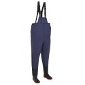VidaXL Waders z butami Poliester powlekany PVC Rozmiar 38 niebieski