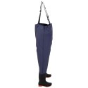 VidaXL Waders z butami Poliester powlekany PVC Rozmiar 39 niebieski