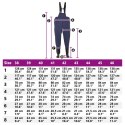 VidaXL Waders z butami Poliester powlekany PVC Rozmiar 41 niebieski