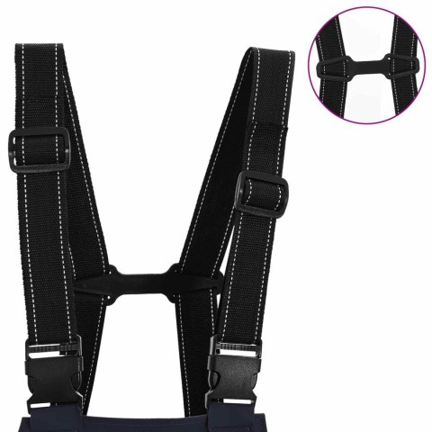 VidaXL Waders z butami Tkany materiał PVC Rozmiar 46 niebieski