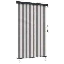 VidaXL Roleta Antracytowy i biały 160 x 250 cm Materiał i Aluminium