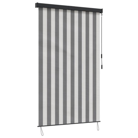 VidaXL Roleta Antracytowy i biały 160 x 250 cm Materiał i Aluminium