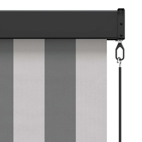 VidaXL Roleta Antracytowy i biały 160 x 250 cm Materiał i Aluminium