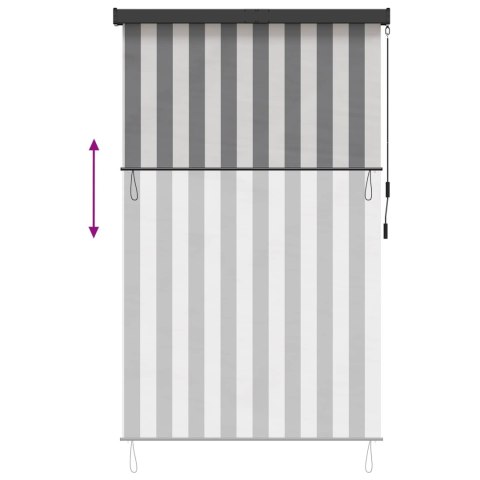 VidaXL Roleta Antracytowy i biały 160 x 250 cm Materiał i Aluminium