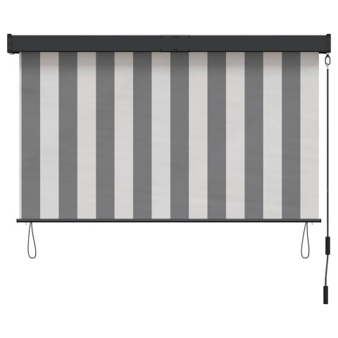 VidaXL Roleta Antracytowy i biały 180 x 250 cm Materiał i Aluminium