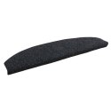 VidaXL Samoprzylepne maty na schody 15 pcs Czarny 80 x 24,5 x 3,5 cm