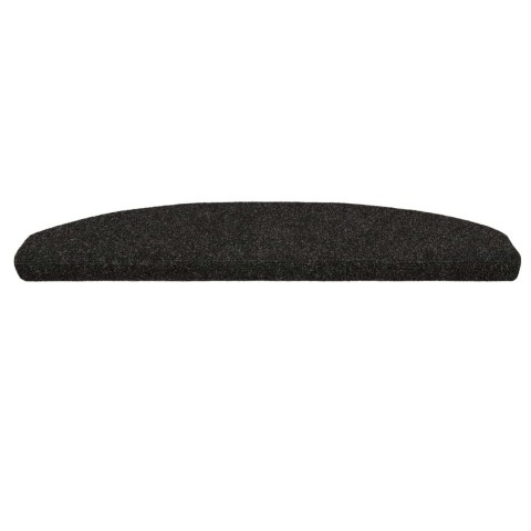 VidaXL Samoprzylepne maty na schody 15 pcs Czarny 80 x 24,5 x 3,5 cm
