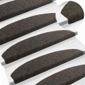 VidaXL Samoprzylepne maty na schody Półokrąg 15 pcs antracytowy