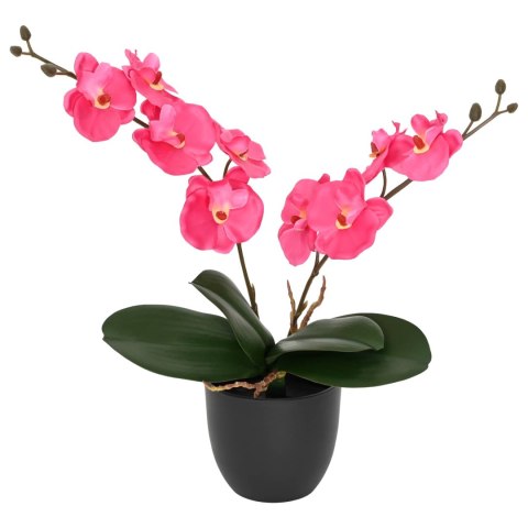 VidaXL Sztuczna Roślina Orchidei czerwony 36 x 10 x 30 cm