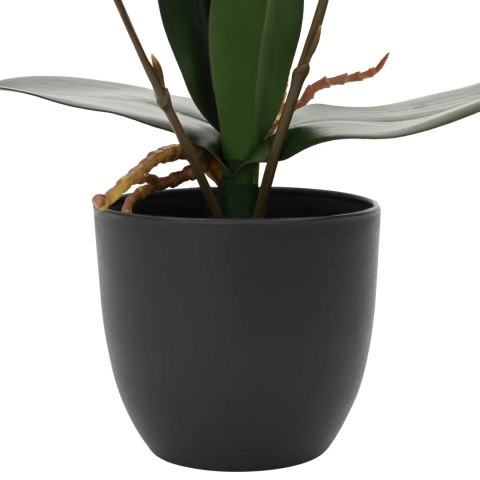VidaXL Sztuczna Roślina Orchidei czerwony 36 x 10 x 30 cm