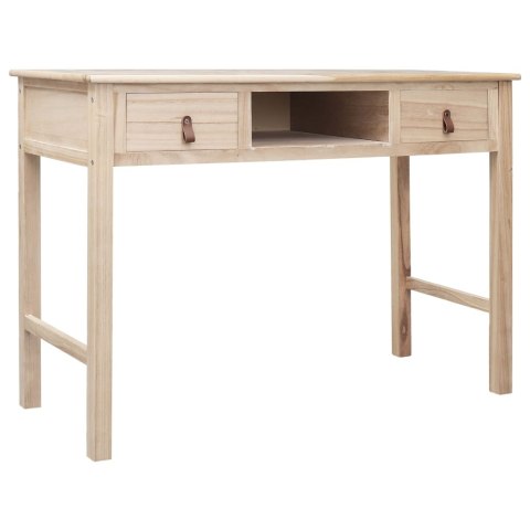 VidaXL Biurko, naturalne, 110 x 45 x 76 cm, drewniane