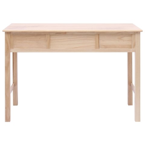 VidaXL Biurko, naturalne, 110 x 45 x 76 cm, drewniane