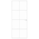 VidaXL Drzwi wewnętrzne, białe, 83x201,5 cm, szkło i aluminium