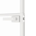 VidaXL Drzwi wewnętrzne, białe, 83x201,5 cm, szkło i aluminium