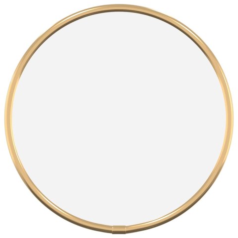 VidaXL Lustro ścienne, złote, Ø 20 cm, okrągłe