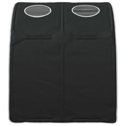 VidaXL Tunel do łóżka 2 pcs Czarny 211 x 67.5 x 2 cm Poliester