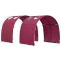 VidaXL Tunel do łóżka 2 pcs czerwony 211 x 67.5 x 2 cm Poliester