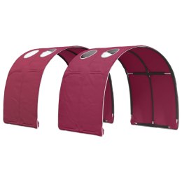 VidaXL Tunel do łóżka 2 pcs czerwony 211 x 67.5 x 2 cm Poliester