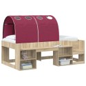 VidaXL Tunel do łóżka 2 pcs czerwony 211 x 67.5 x 2 cm Poliester