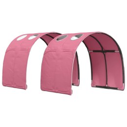 VidaXL Tunel do łóżka 2 pcs różowy 211 x 67.5 x 2 cm Poliester