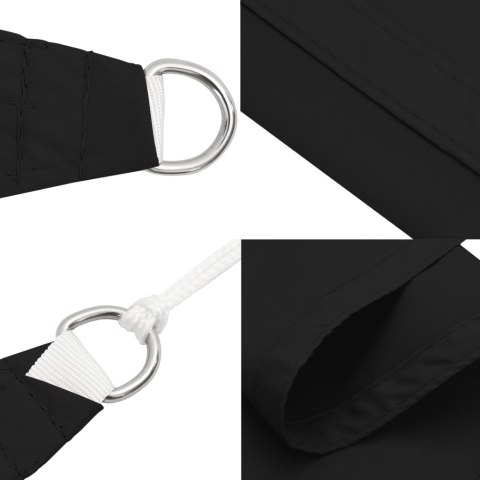 VidaXL Żagiel przeciwsłoneczny, czarny, 2x2x2 m, 100% poliester