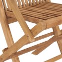 ZESTAW MEBLI OGRODOWYCH STÓŁ I 6 KRZESEŁ LITE DREWNO TEAKOWE BRĄZ 150X90X75