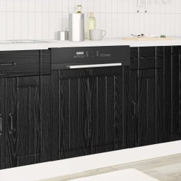 VidaXL Front do zmywarki LUCCA Czarny dąb 60 x 1,5 x 57 cm