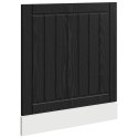 VidaXL Front do zmywarki LUCCA Czarny dąb 60 x 1,5 x 57 cm