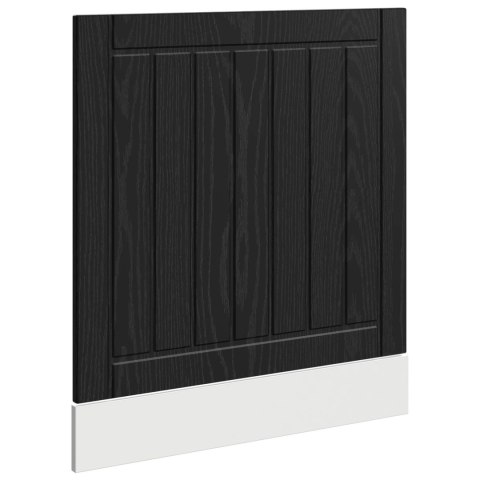 VidaXL Front do zmywarki LUCCA Czarny dąb 60 x 1,5 x 57 cm