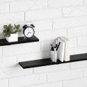 VidaXL Półka na książki 4 pcs Czarny 100 x 10 x 1,5 cm