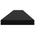 VidaXL Półka na książki 4 pcs Czarny 100 x 10 x 1,5 cm