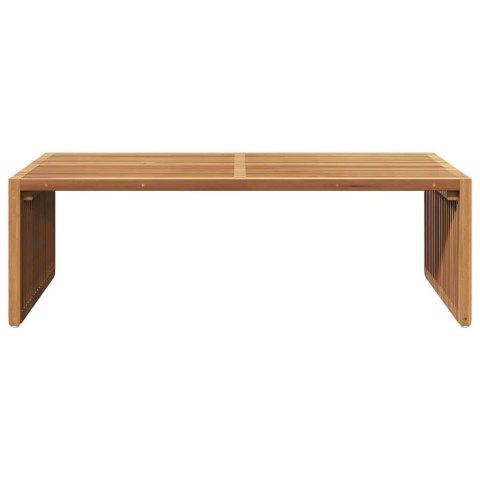 VidaXL Stół Ogrodowy Brązowy 110 x 55 x 35,5 cm Lite drewno teakowe
