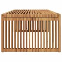 VidaXL Stół Ogrodowy Brązowy 110 x 55 x 35,5 cm Lite drewno teakowe