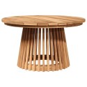 VidaXL Stolik boczny Brązowy 70 x 70 x 40 cm Lite drewno teakowe