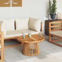 VidaXL Stolik boczny Brązowy 70 x 70 x 40 cm Lite drewno teakowe